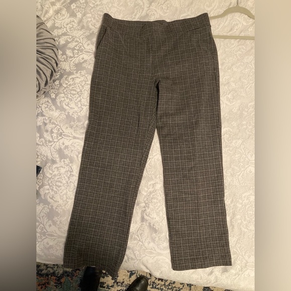 Plaid LOFT pull-on trousers, large - Picture 1 of 5